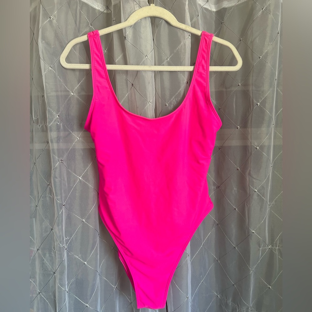 Neon pink One Piece Bathing Suit